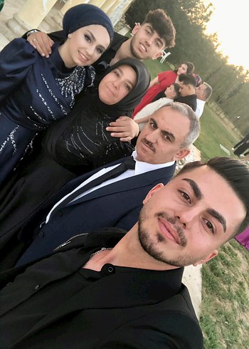 Abiye Siyah Etnik Desenli Kadın Takım Elbise