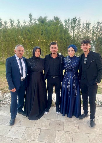44 Beden Siyah Etnik Desenli Kadın Takım Elbise