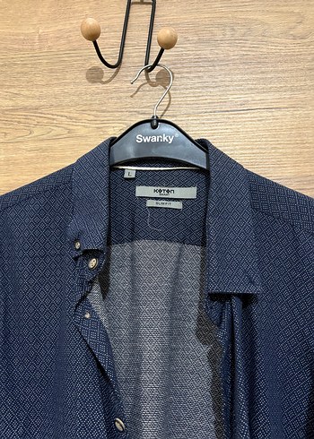 Erkek Mavi Uzun Kollu Gömlek - Görsel 2