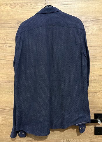 Erkek Mavi Uzun Kollu Gömlek - Görsel 3