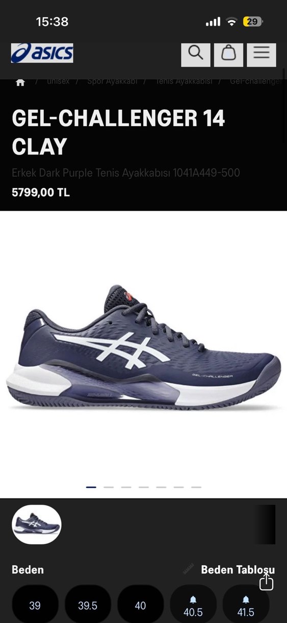 Asics GEL-CHALLENGER 14 CLAY - Görsel 4
