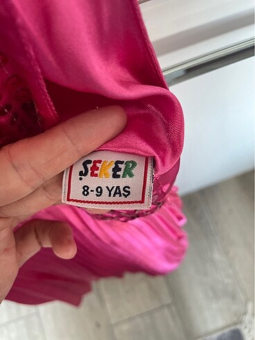 8 Yaş Beden pembe Renk Elbise