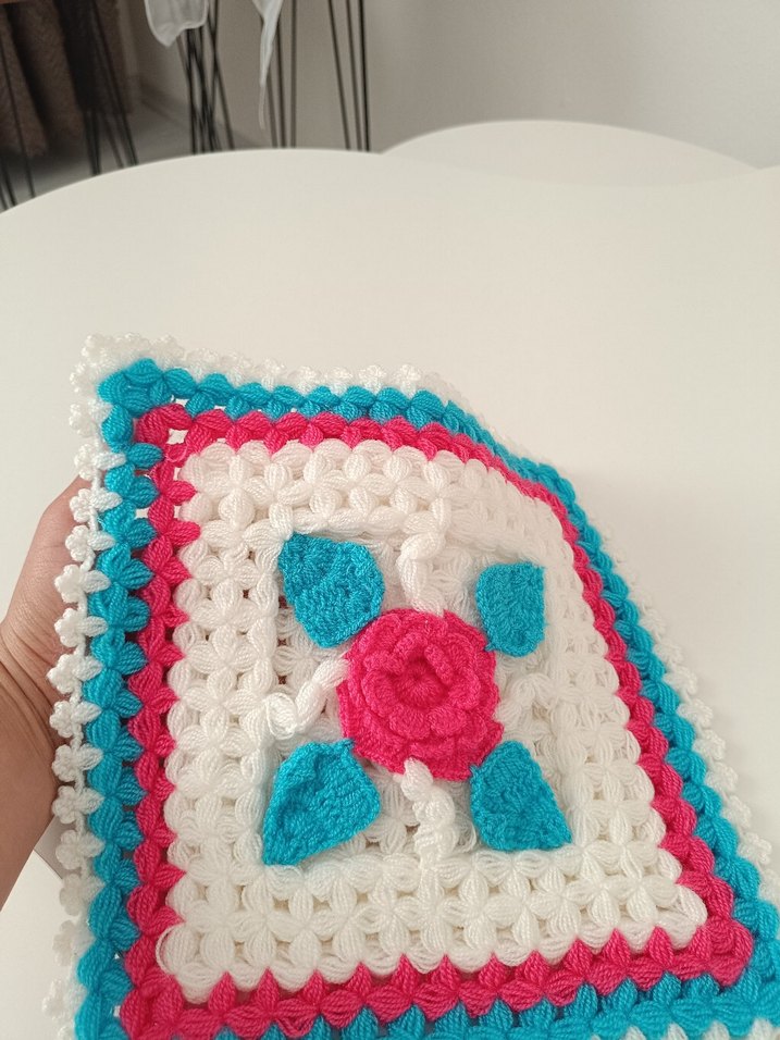 Çiçek Desenli Renkli banyo lifi - Görsel 2