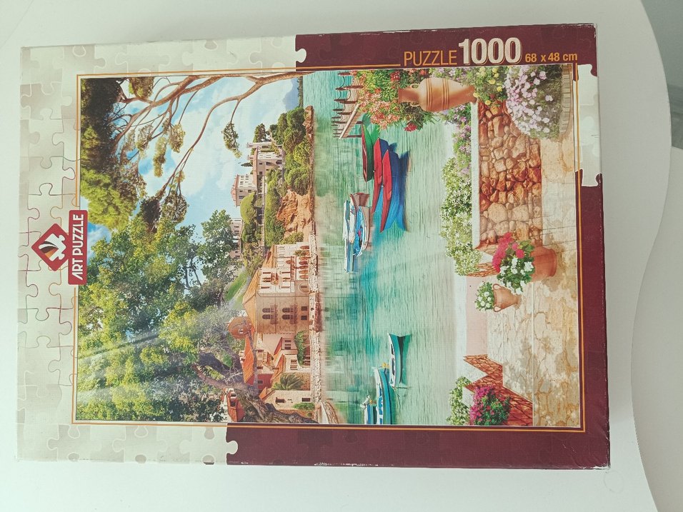 Parçalı Çok Renkli Gri Puzzle - Görsel 3