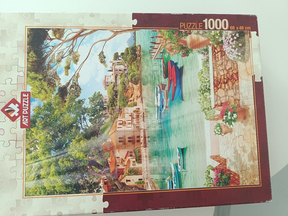 Parçalı Çok Renkli Gri Puzzle - Görsel 2