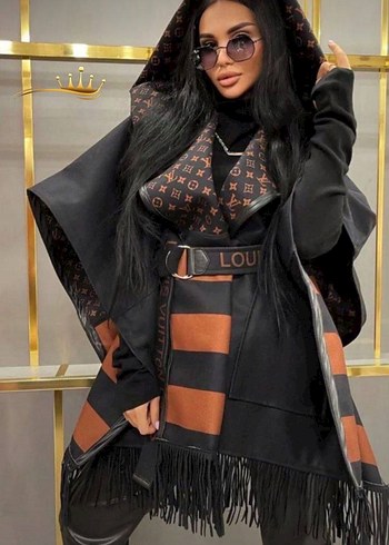 m Beden çeşitli Renk Louis vuitton New model Kaşe kumaş panço