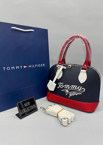 Tommy Hilfiger Tommy Hilfiger Beyaz Desenli Deri Kadın Çanta