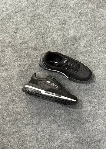 Lacoste Siyah Gri Erkek Spor Ayakkabı