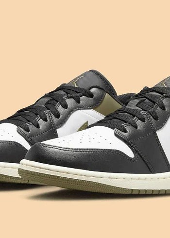 Nike Air Jordan 1 Low Black Toe Medium Olive