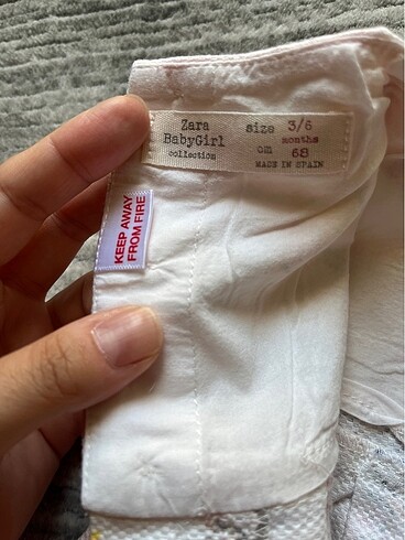 3-6 Ay Beden Zara elbise kolsuz