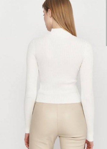 Stradivarius Stradivarius Uzunkol Yüksekyaka Tshirt