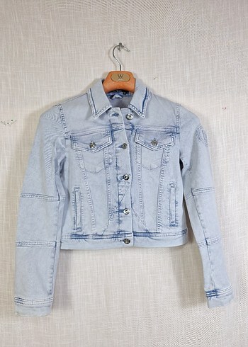 Marc Aurel Düğmeli Mavi Kadın Denim Ceket