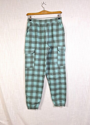 Jennyfer Kargo Cebli Ekose Pantolon - Görsel 5