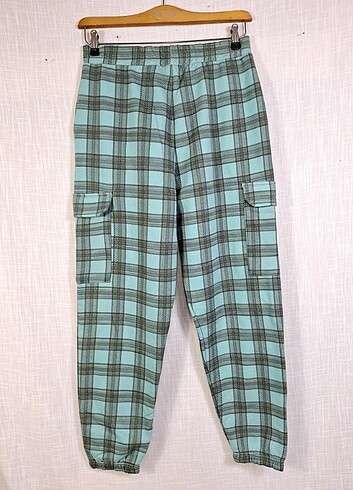 Jennyfer Kargo Cebli Ekose Pantolon - Görsel 7