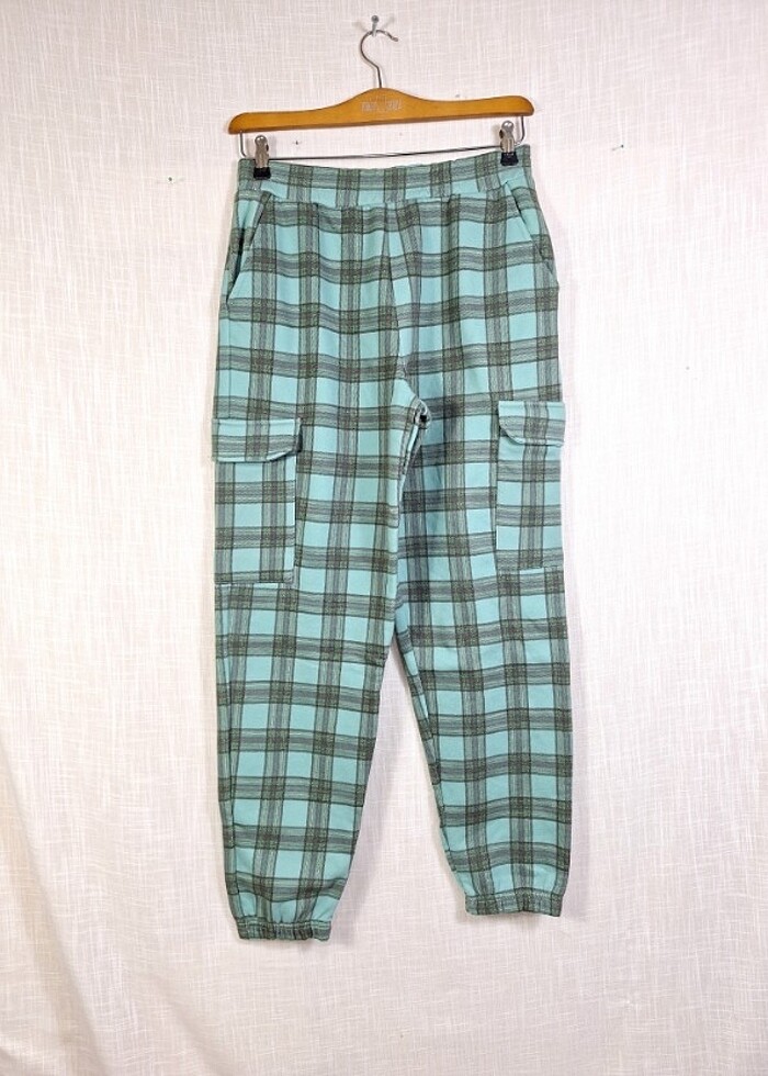 Jennyfer Kargo Cebli Ekose Pantolon  - Görsel 5