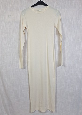 Pull Bear Uzunkol Uzun Triko Elbise - Görsel 7