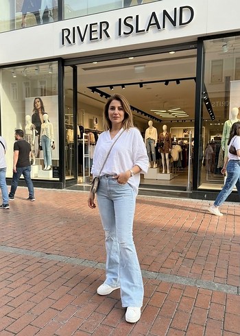 River Island River İsland İspanyol Paca Jeans Kot Pantolon