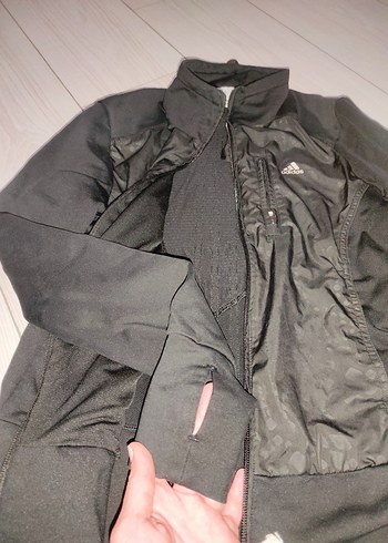 Adidas Kadın Siyah Fermuarlı Ceket - Görsel 7