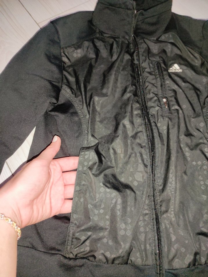 Adidas Kadın Siyah Fermuarlı Ceket - Görsel 4