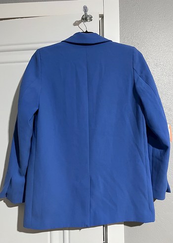 Zara Düğmeli Lacivert Kadın Blazer Ceket