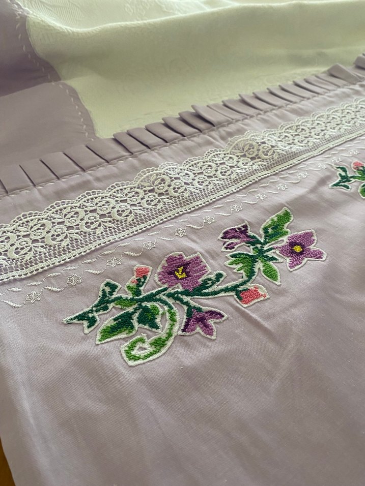 Nakışlı  Mor Pike Takımı - Görsel 2