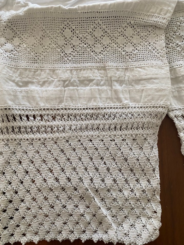 İşlemeli dantelli Beyaz Yastık Kılıfı - Görsel 2