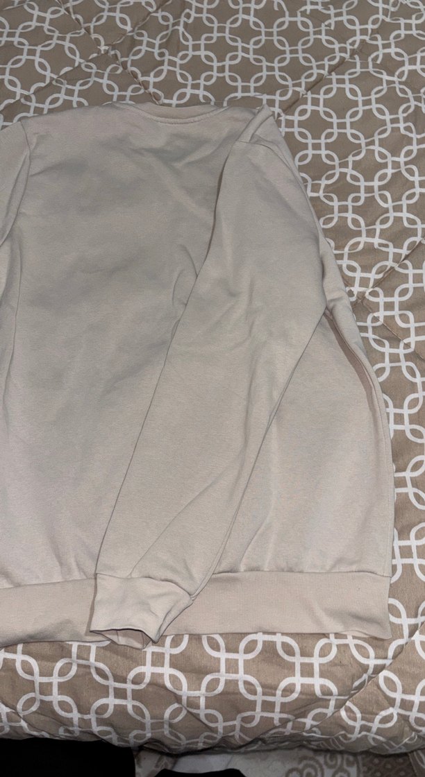 Bej Kadın Salaş Sweatshirt - Görsel 4