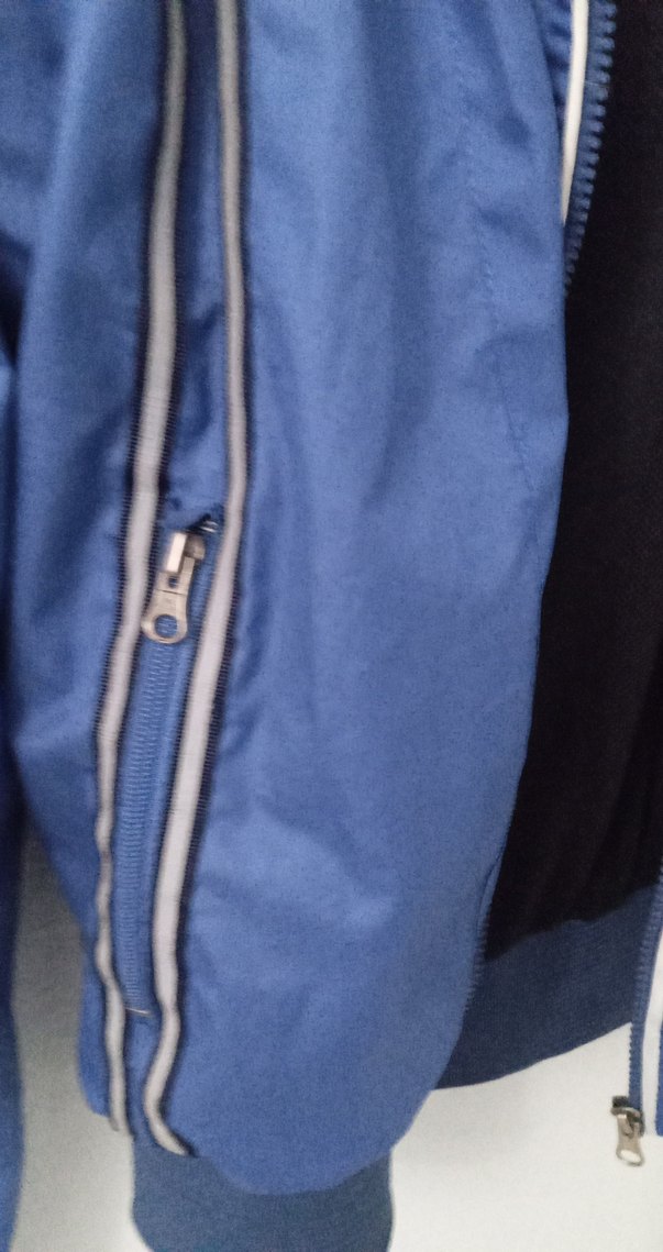 Mavi Fermuarlı Erkek Ceket - Görsel 3