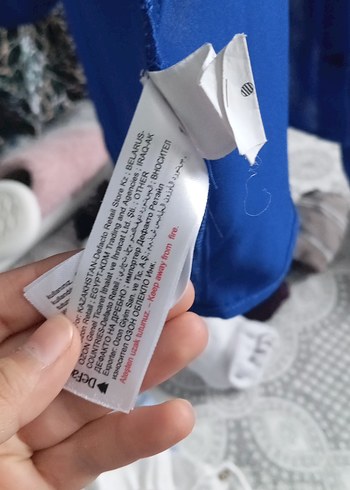 Mavi Düğmeli Kadın Gömlek - Görsel 4