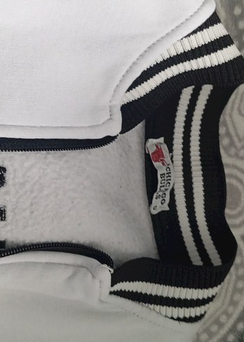 Erkek Beyaz Baskılı Fermuarlı Uzun Kollu Tişört - Görsel 2