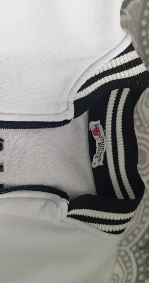 Erkek Beyaz Baskılı Fermuarlı Uzun Kollu Tişört - Görsel 2