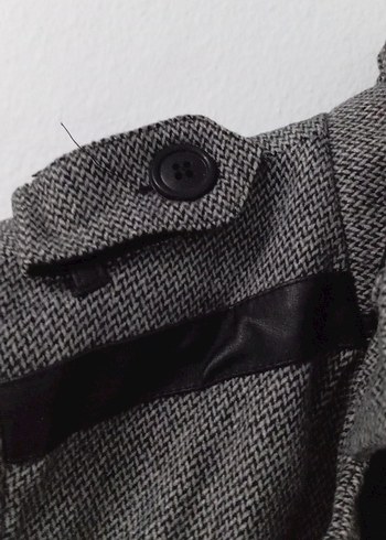 Gri Yünlü Düğmeli Erkek Ceket - Görsel 4