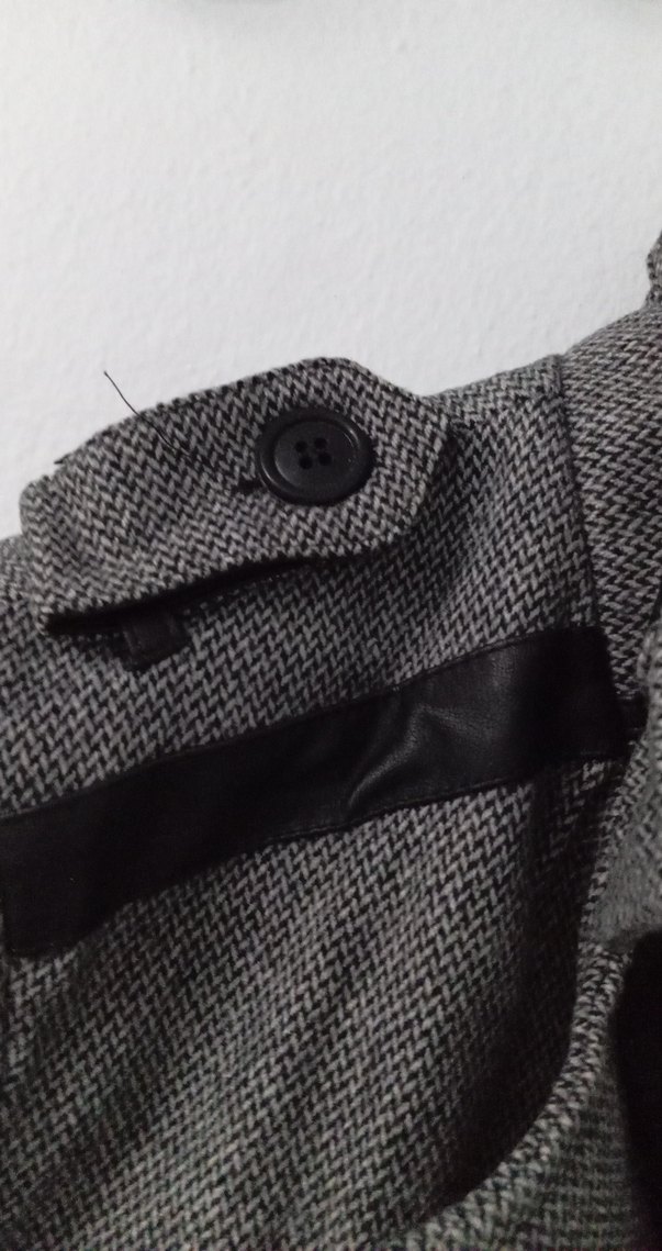 Gri Yünlü Düğmeli Erkek Ceket - Görsel 4