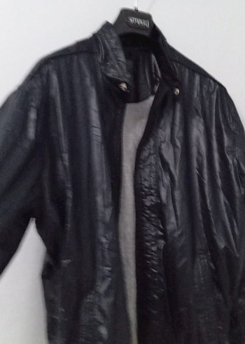 Siyah Deri Erkek Ceket - Görsel 3