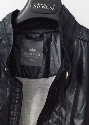 Siyah Deri Erkek Ceket - Görsel 2