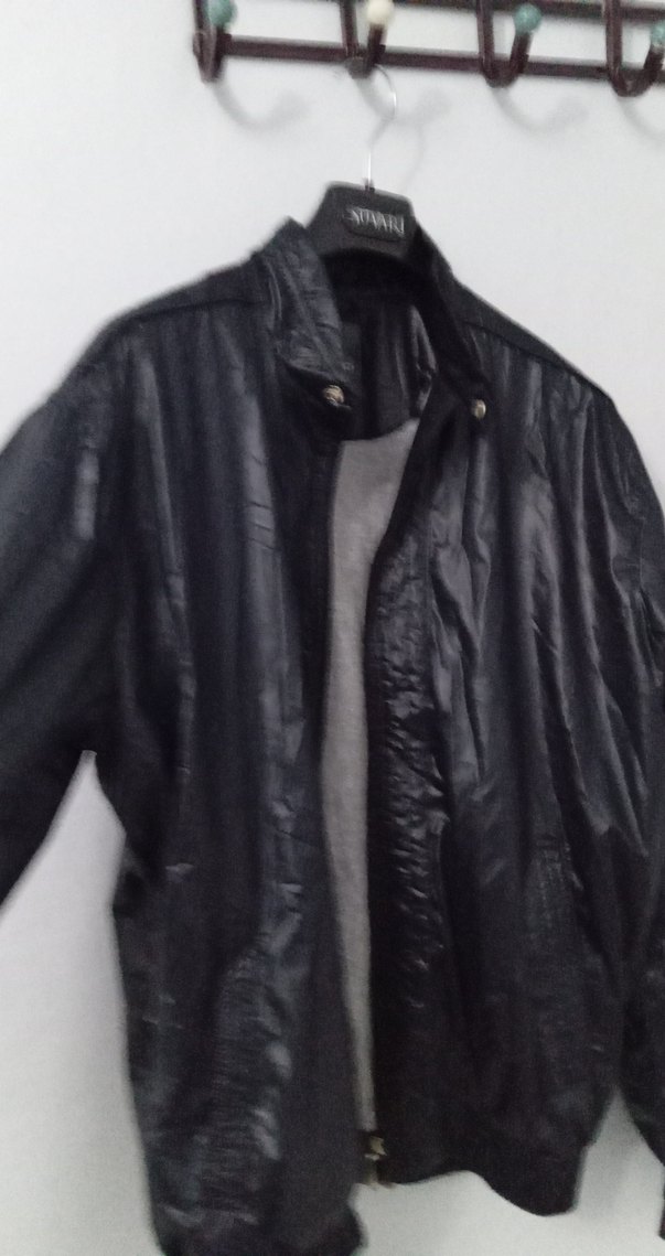 Siyah Deri Erkek Ceket - Görsel 3