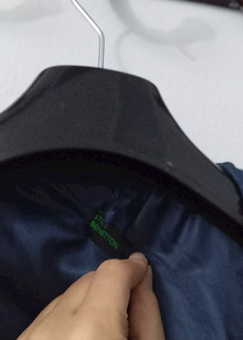 Düğmeli Lacivert Midi Kadın Kaban - Görsel 2