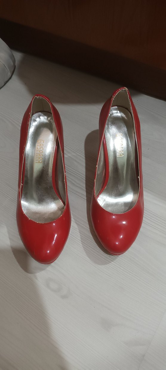 Parlak Kırmızı Rugan Stiletto Topuklu Kadın Ayakkabı - Görsel 2