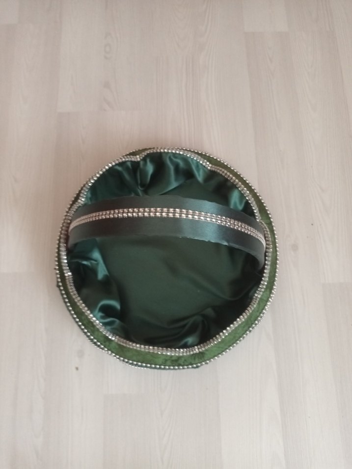 Yeşil Parlak Saten Sepet - Görsel 3