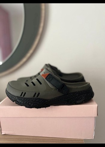 Gri Erkek Spor Terlikler Cırtcırtlı - Görsel 2