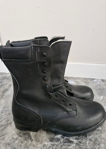 Erkek Siyah,Tokalı Askeri Bot - Görsel 2