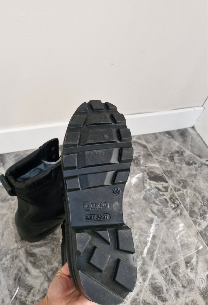 Erkek Siyah,Tokalı Askeri Bot - Görsel 3