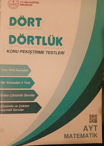 Dört Dörtlük AYT Matematik Konu Pekiştirme Testleri