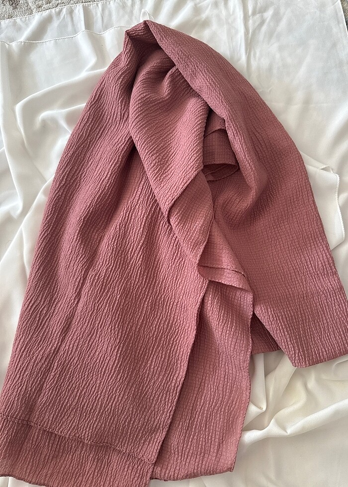 Pudra gofrik desen şal - Görsel 2