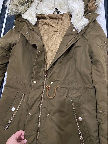 40 Beden haki Renk H&m mont