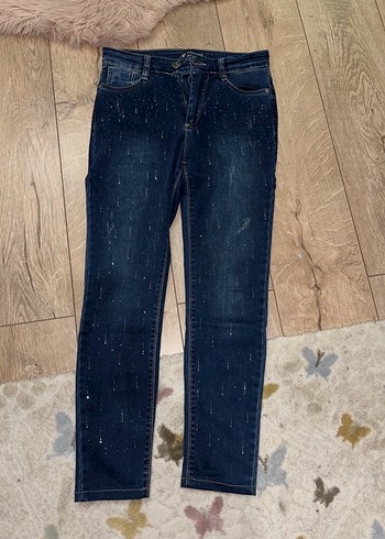 Diğer Koyu Mavi Tasli Jean