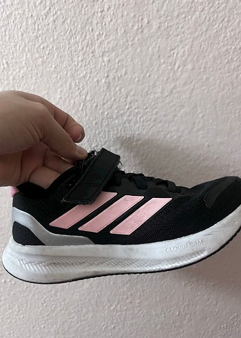 Pembe Detaylı Siyah Platform Spor Ayakkabı - Görsel 2