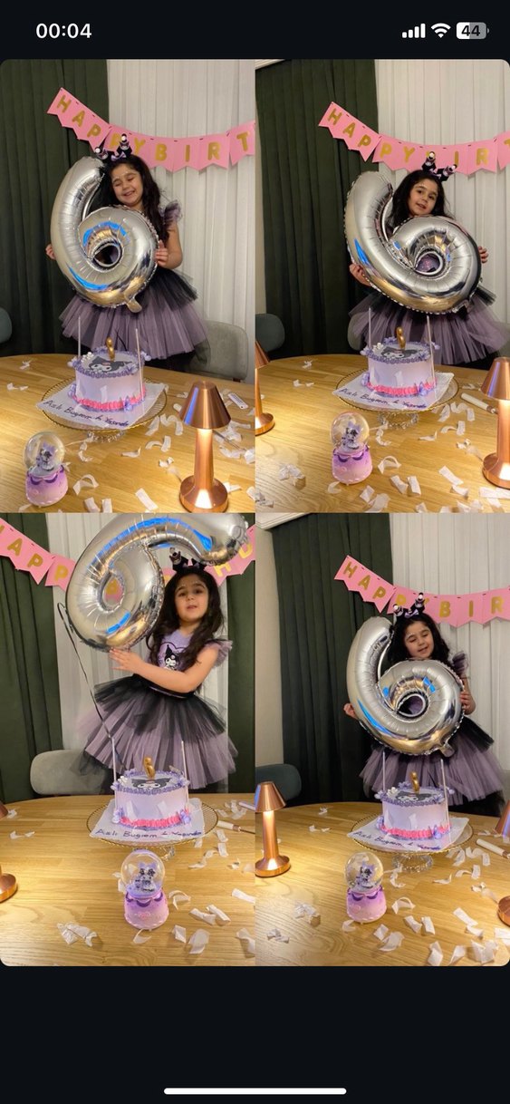 Mor Leopar Desenli Straplez Puf Kollu Elbise - Görsel 2