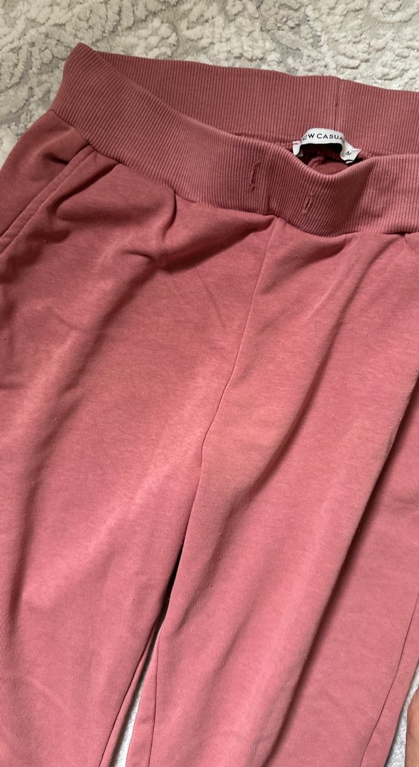 Bordo Rahat Kesim Kadın Eşofman Altı - Görsel 3