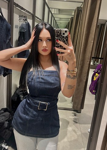 Zara straplez bluz - Görsel 2